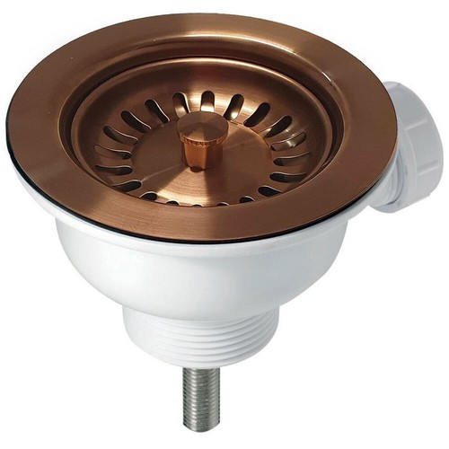 90mm brushed copper - brushed, strainer