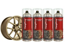 Alloy Wheel Paint SUBARU INSPIRED WRX GOLD x 4 Cans Adjustable Spray Nozzles