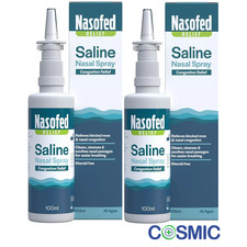 2 X Nasofed Saline Nasal Spray