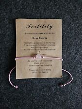 Powerful Fertility Pregnancy Baby IVF Conception Rose Quartz  Wish Bracelet
