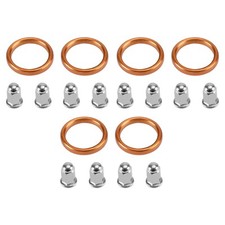Exhaust Gaskets Nut Kit For Honda GL1500 Goldwing Interstate Aspencade Valkyrie`
