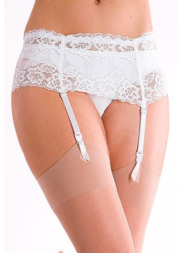 Lace suspender belt - suspender,