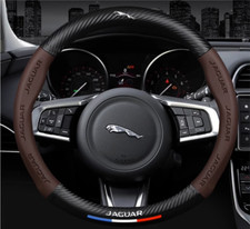 15" PU Leather Steering Wheel Cover For 1936-2025 Jaguar All models in the serie