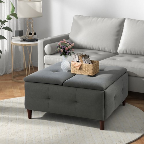 Large square storage ottoman - square,