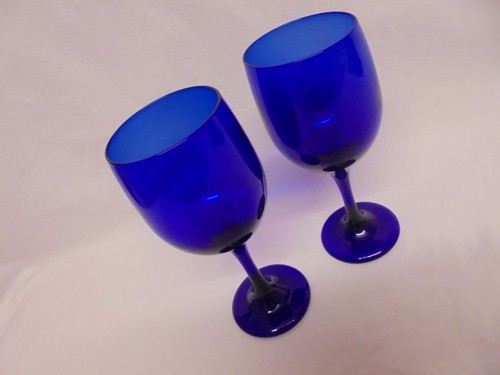 Vintage pair cobalt blue - pair,