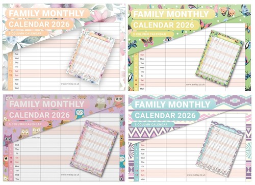 2026 calendar large month - large,