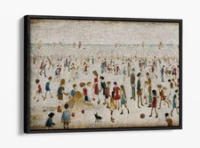 AT THE SEASIDE, L..S. LOWRY -