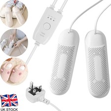 UK Plug Electric Shoe Dryer Boots Dryer Warmer With Timer Sweaty Shoes Work Boot
