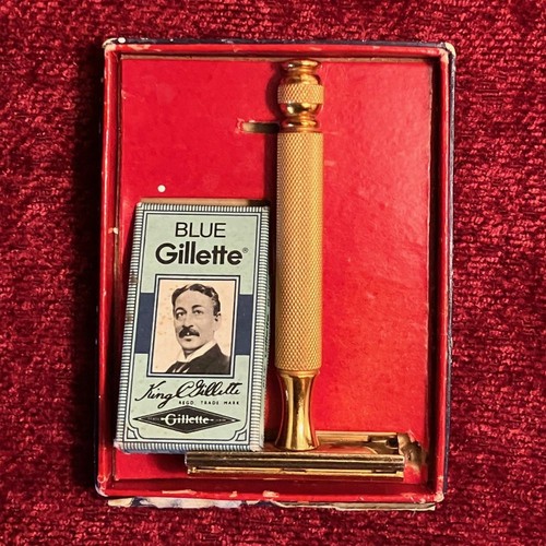 Vintage 1947 gillette - gillette, gold