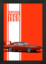 Dodge Charger 1969 Framed Wall