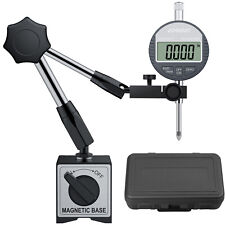 176lbs Digital Dial Indicator Gauge Magnetic Base Measuring Tool 0-1"/0-0.0005"
