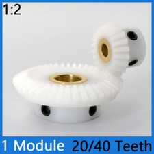 Bevel Gear 1 Module White POM