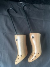 Pair of Antique Vintage Wooden Shoe Stretcher Shaper 