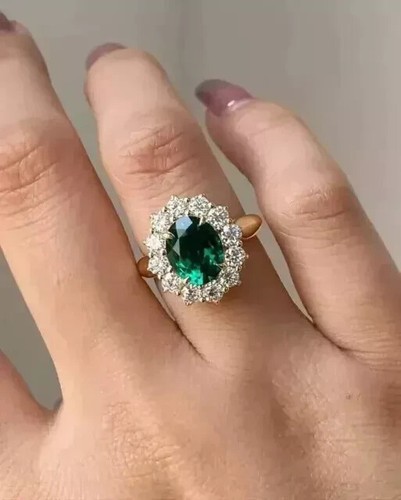Art deco 3ct oval emerald - deco,
