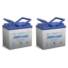 Power-Sonic 2 Pack - UPG 12V UB12350 Scooter Battery 35Ah U1 for Pride Mobility