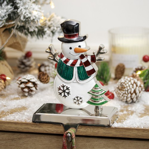 Snowman christmas stocking - christmas,