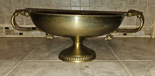 Brass centerpiece bowl - centerpiece, compote