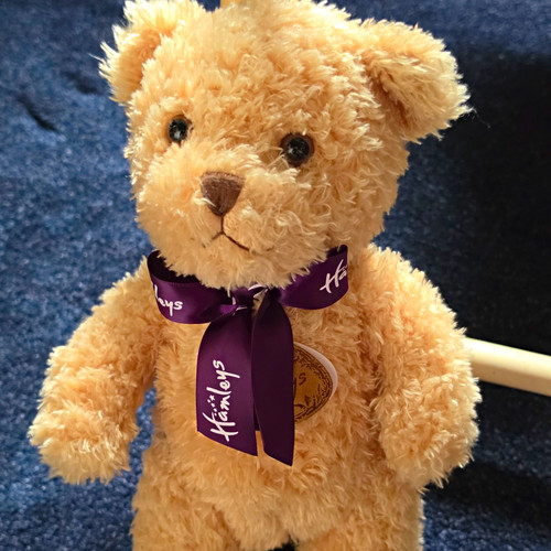 Hamleys beige plush teddy - hamleys,