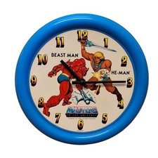 He Man Vs Beastman Clock Masters of The Universe Vintage Rare