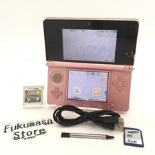 Nintendo 3DS Console Misty Pink Handheld System Japanese ver Charger Tested n2