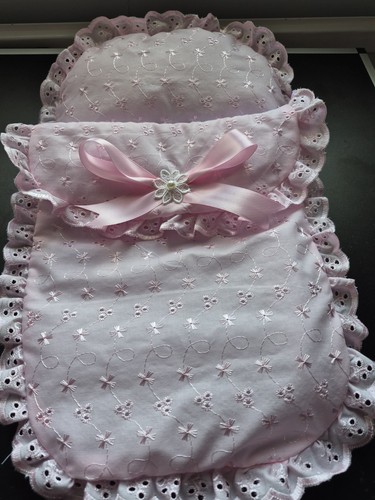 Hand made pink embroidery