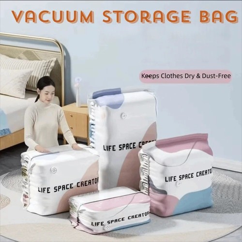 Pump vacuum storage bags - no‑pump,