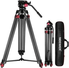 NEEWER 79"/200cm Video Tripod, Heavy Duty Aluminum Alloy Camera Tripod 🚚✅💨