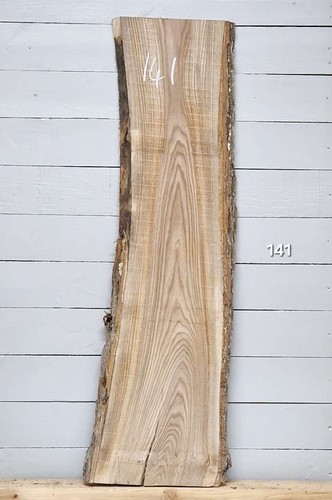 Elm live edge timber - edge, 1250mm