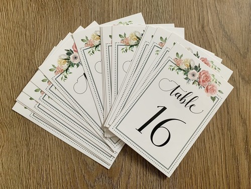 16x floral table - table, calligraphy