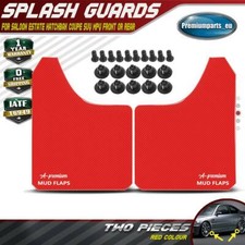 2x Red Universal Splash Guards