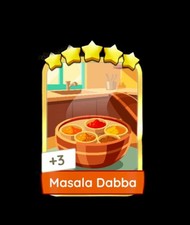 1 x Masala Dabba Golden Sticker Go :- Mono_Poly Golden Blitz Mogo