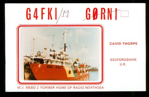 Qsl radio card g4fki - uk, d