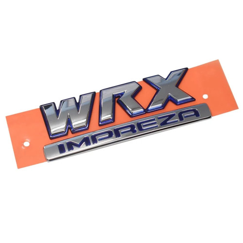 Wrx impreza boot badge blue - impreza,