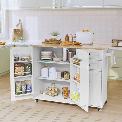 Holtico white kitchen island - holtico,