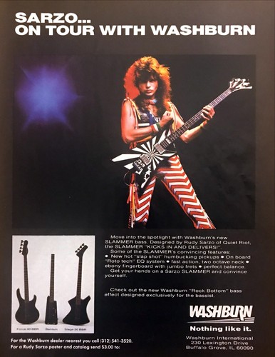 1984 rudy sarzo - sarzo, riot