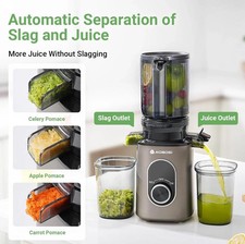 AOBOSI Masticating Slow Juicer - 110 mm opening 1