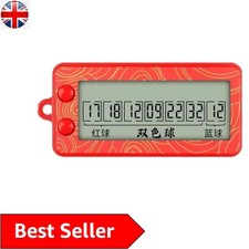 Red Fortune Electronic Lottery Machine - Portable Number Selector for Bingo