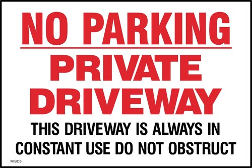 Parking private driveway - parking,