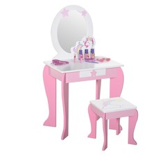 HOMCOM Girls Dressing Table