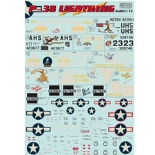 P-38 Lightning Decals 1:72