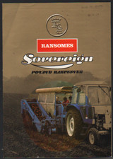 Ransomes "Sovereign" Potato Harvester Brochure Leaflet