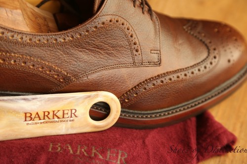 Barker tan brown leather derby - brown,