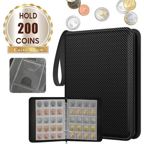 Coin album with zipper for - coin, 200