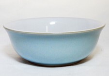 BLUE LINEN by Denby Soup / Cereal Bowl 6.5" NEW NEVER USED made in England