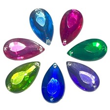 40 x Multicolour Acrylic Tear