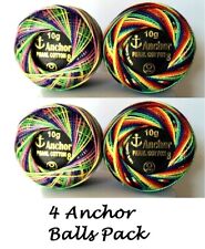 4 x Anchor pearl Cotton Solid