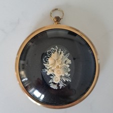 Vintage Miniature world of Peter Bates Spray of Flowers in Cameo