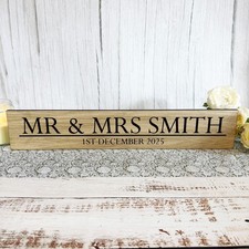 Personalised Wooden Wedding