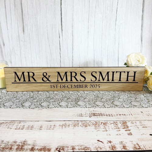 Personalised wooden wedding - personalised,