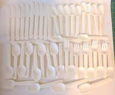 Vintage Carsten Jorgensen Style Melanine Crate and Barrel Flatware 45 pieces MCM